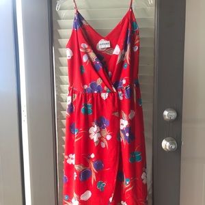 Vintage Floral print Strappy Summer Dress
